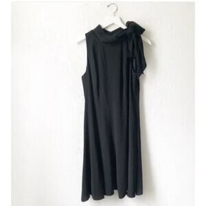 Ralph Lauren Black Tie Neck Cocktail Dress 14